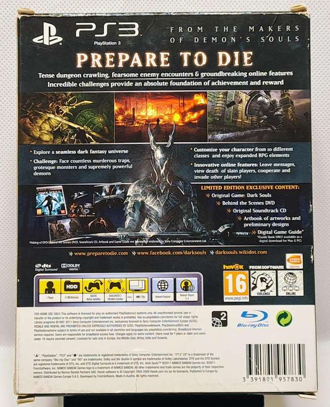 Dark Souls: Limited Edition - Sony PlayStation 3 / PS3 Game (Free Shipping)