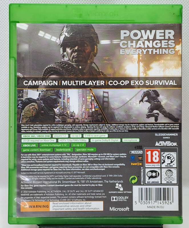 Call of Duty Advanced Warfare - Microsoft Xbox 360 / Xbox One Game