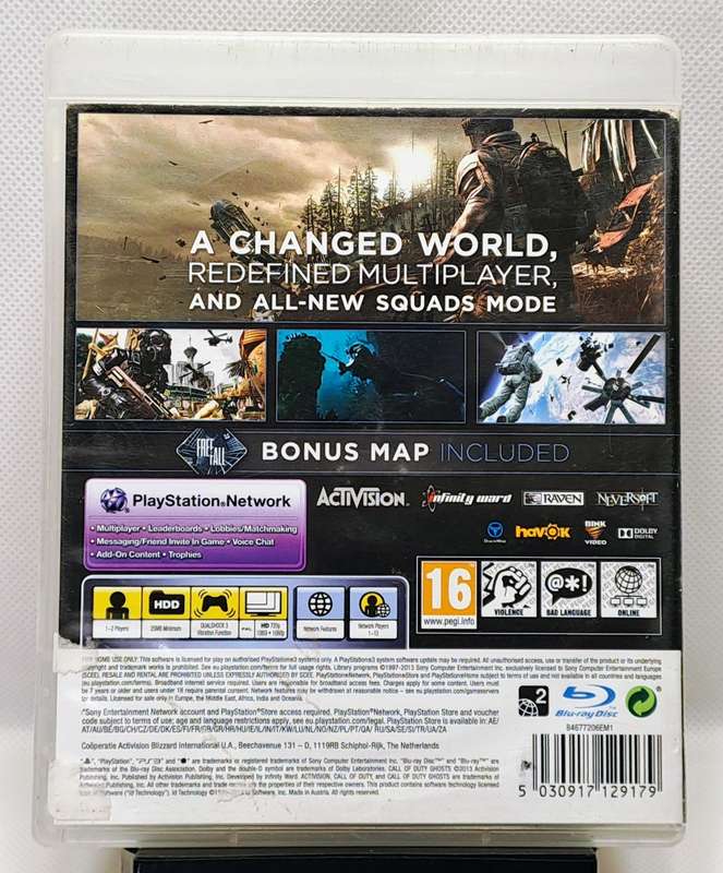 Call of Duty Ghosts - Sony PlayStation 3 / PS3 Game