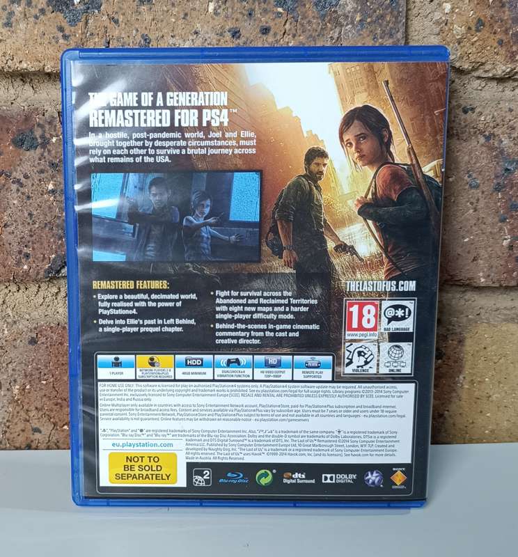 The Last Of Us Remastered - Ps4