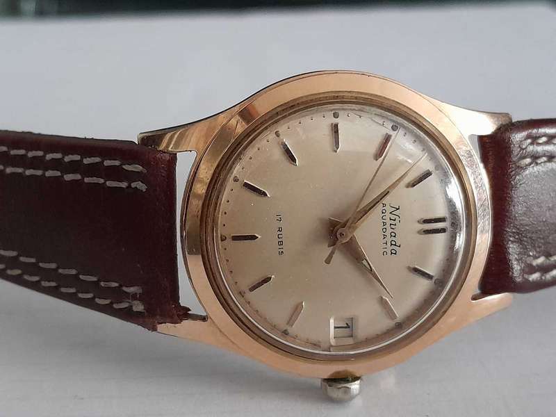 Nivada Aquadatic, automatic, 17 Jewels Swiss AS Movement. Pristine!