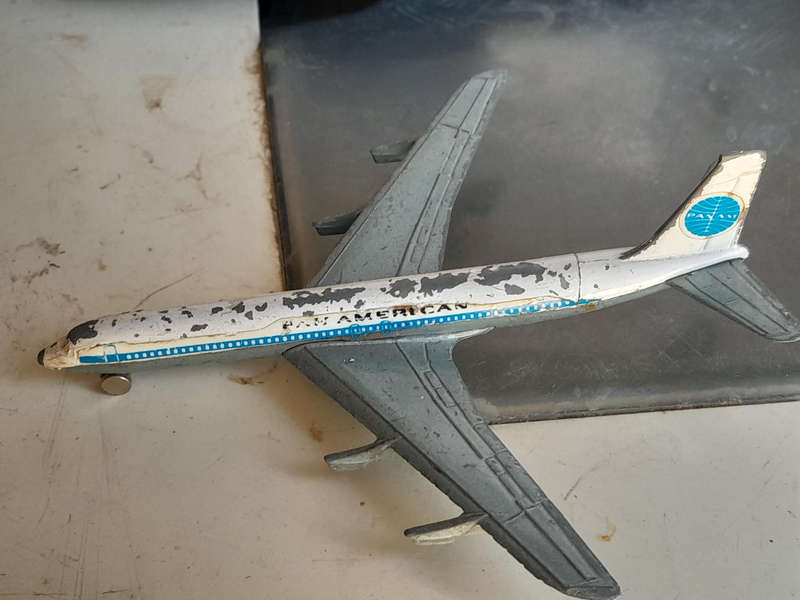 Vintage die cast Boeings 707 and 747