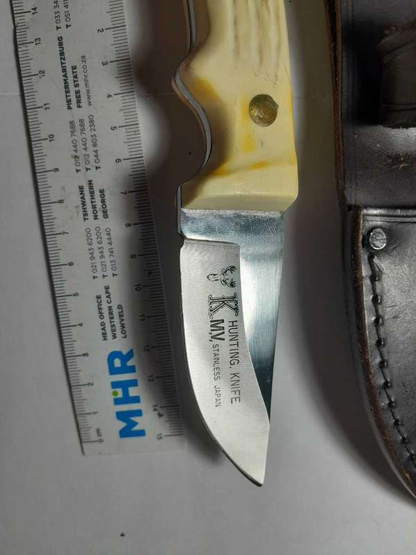 KMV Hunting Knife, made in Japan. New condition.