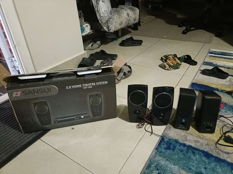 lot of speaker accessories