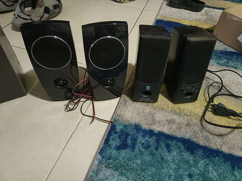 lot of speaker accessories