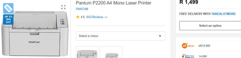 Pantum P2200 A4 Mono Lazer Printer | New in the box