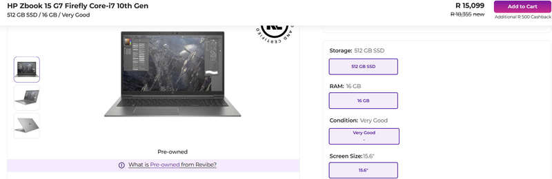 HP ZBook Firefly 15 G7 Workstation | 10th GEN i5, 16GB RAM, 512GB SSD, FHD, Intel UHD Graphics