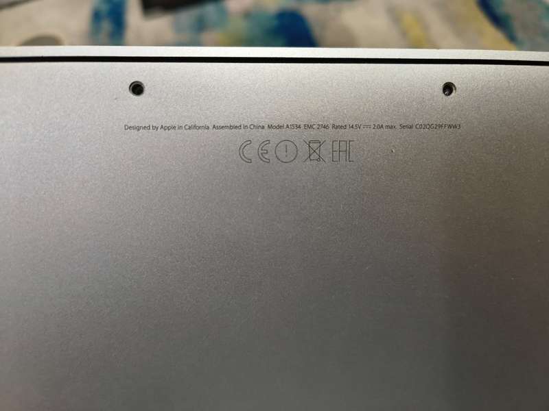 Apple Macbook Retina 12' | For Spares Or Repairs
