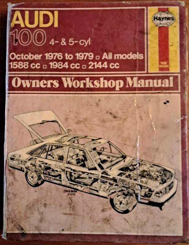 Haynes Workshop Manual for Audi 100