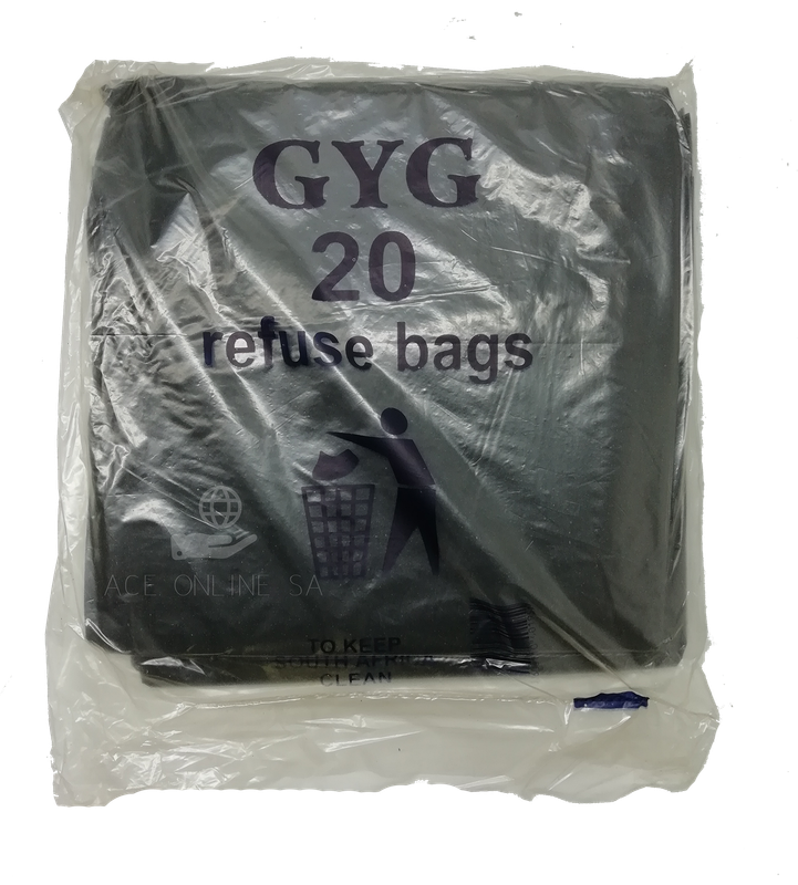 20Pack Black Refuse Bags
