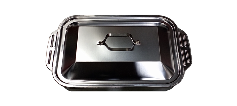 Multi-purpose Dish, Oven Pan with Lid, Braai Roasting Pan with lid, 42x24x7.5 cm