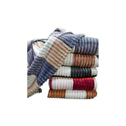 Queen Size Sherpa Wool Cozy Warm Multi Coloured Throw Blanket, Choose your Colour