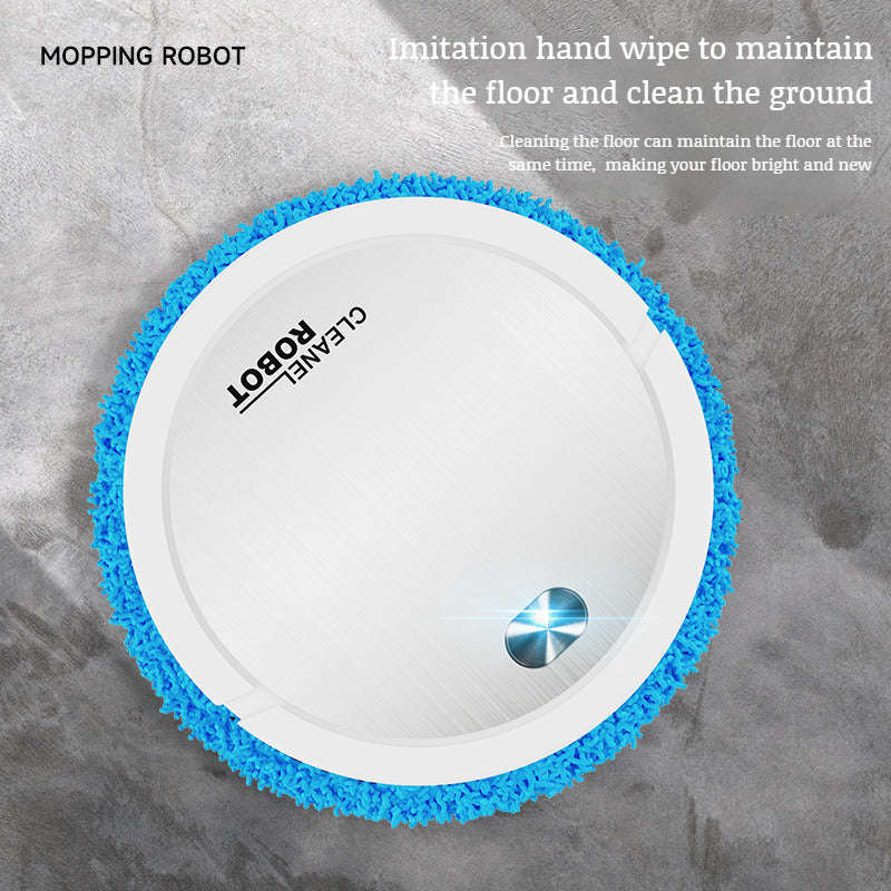 Intelligent fully automatic wet & dry mopping robot rechargeable, black or white, 3 In 1 function