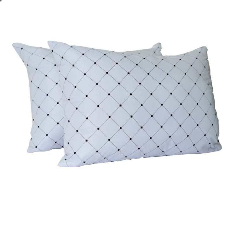 2-Pack Cotton Pillows, 100% Polyester, Fibre fill, Durable, Super Soft, Dry Cleanable