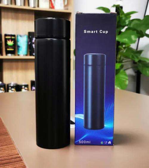 Stainless steel LED smart thermos bottle, temperature control, seal leakage prevention