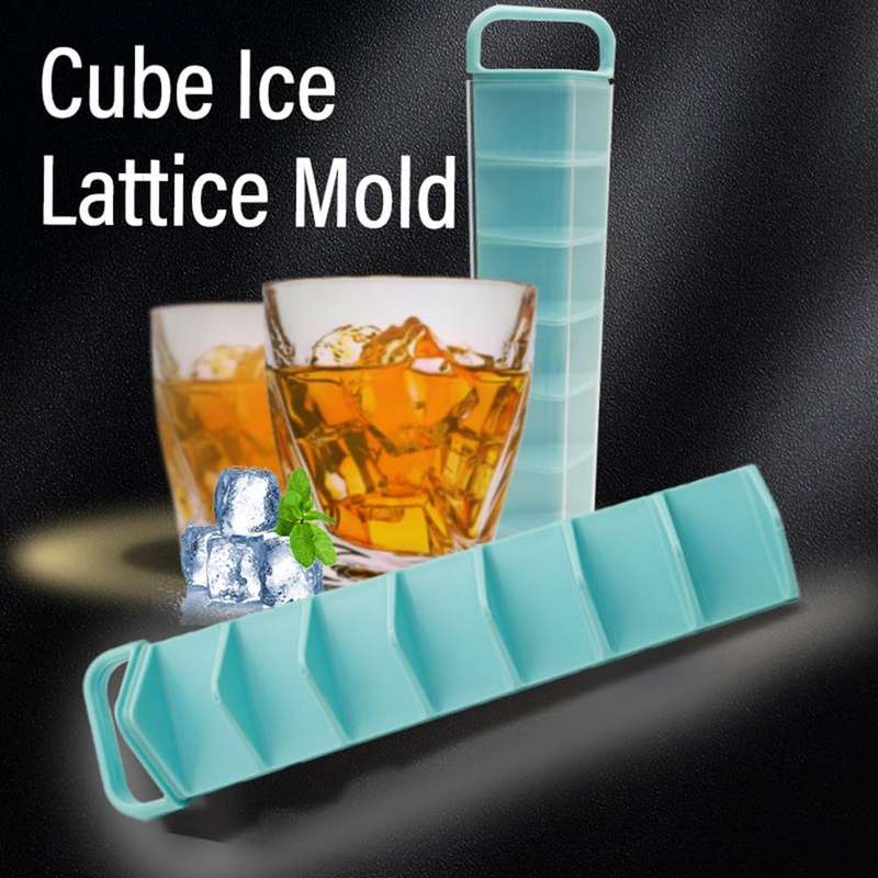 Ice Lattice Mold tray, Space Saving, makes 14 at a time, triangular ice, double sided ice grid