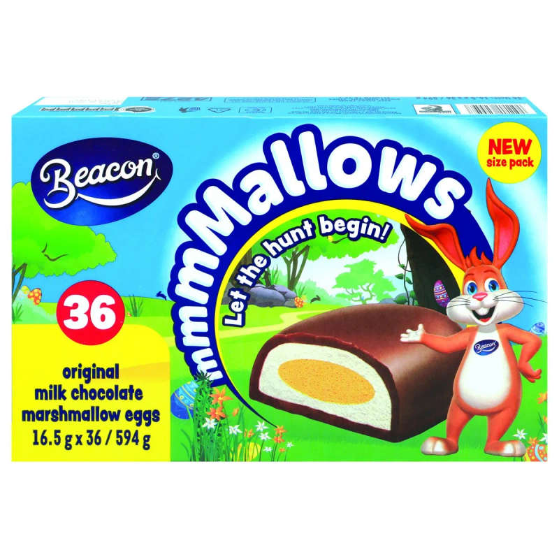 36 Pack Beacon Easter Eggs, Original Milk Chocolate Marshmallow Eggs