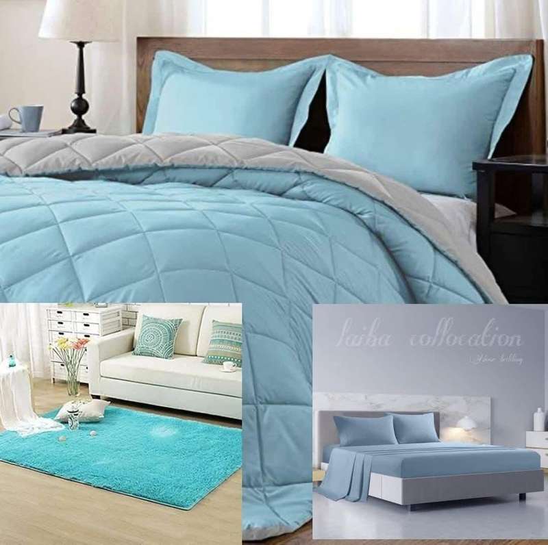 Large Luxury 10Pc Reversible Comforter Combo, Queen Size, also available in Double size