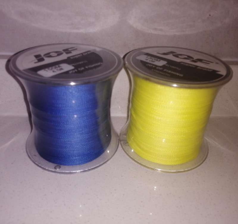 JOF Super braid fishing line 100m PE 100%, different colors and sizes (5.0 or 6.0) available