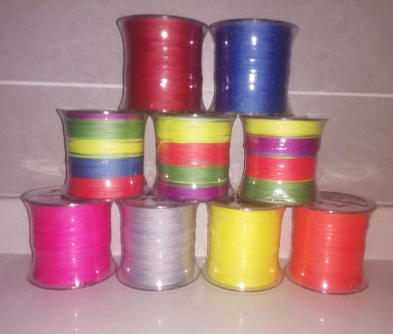 JOF Super braid fishing line 100m PE 100%, different colors and sizes (5.0 or 6.0) available