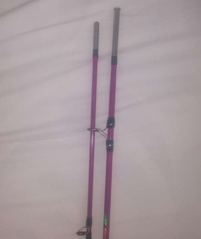 6Ft Carp Fishing Rod, Purple or Dark Pink, 1.8m, 2 Piece