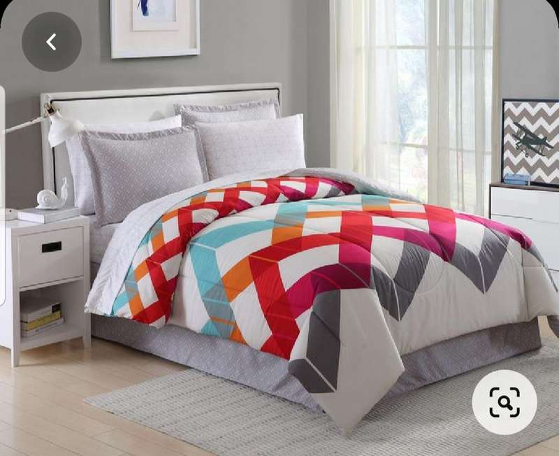 3pc King Cotton duvet cover set, includes 2 standard pillow cases, and 1 duvet cover (cotton)