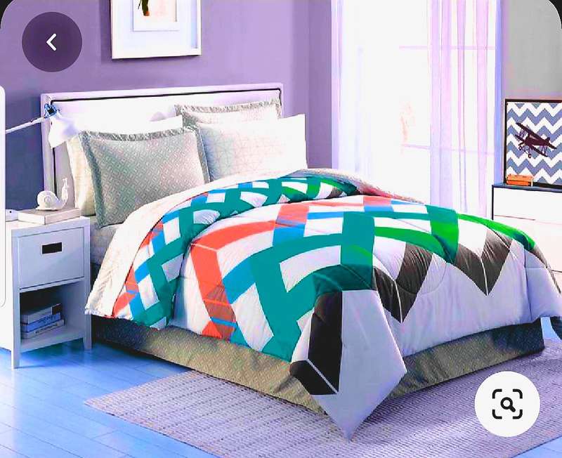 3pc King Cotton duvet cover set, includes 2 standard pillow cases, and 1 duvet cover (cotton)