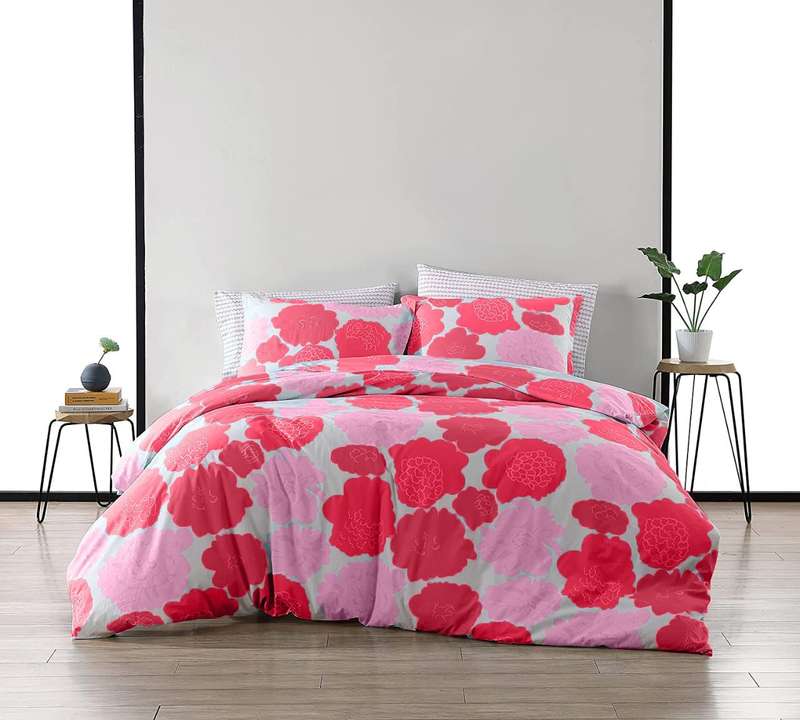 3pc King Cotton duvet cover set, includes 2 standard pillow cases, and 1 duvet cover (cotton)