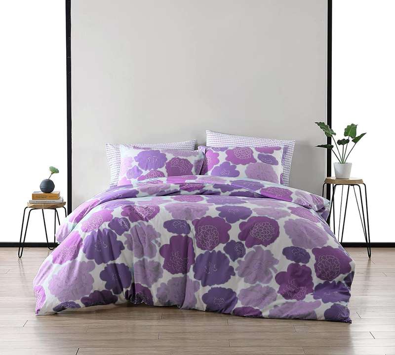 3pc King Cotton duvet cover set, includes 2 standard pillow cases, and 1 duvet cover (cotton)