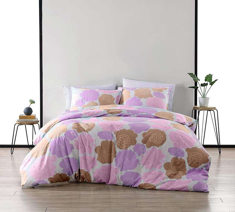 3pc King Cotton duvet cover set, includes 2 standard pillow cases, and 1 duvet cover (cotton)