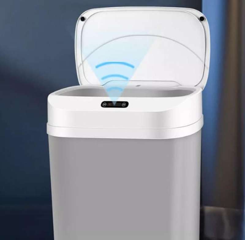 Smart Sensor Trash Can Inductive opening, Moisture Proof Design, Fashionable smart trash can