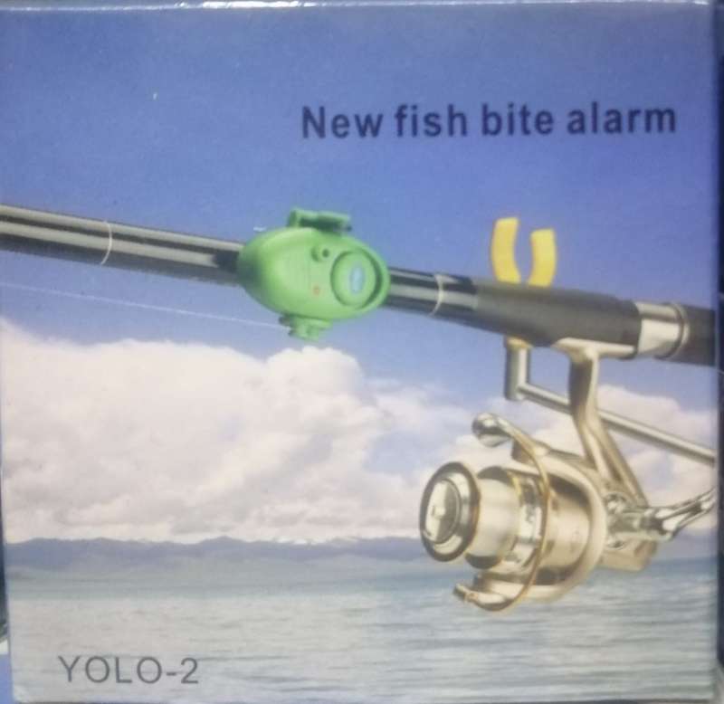 Fishing bite alarm, LED electronic fish biting indicator, sound alert fishing tool, color red