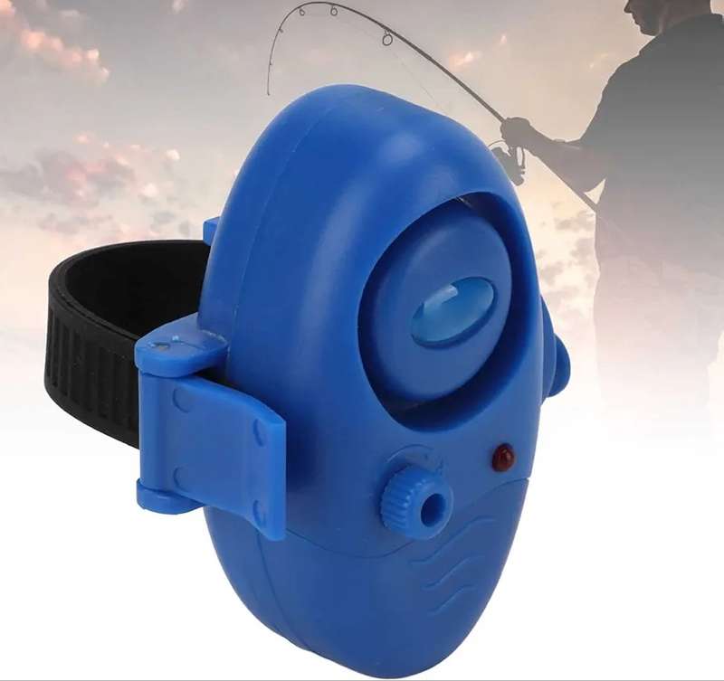 Fishing bite alarm, LED electronic fish biting indicator, sound alert fishing tool, color red