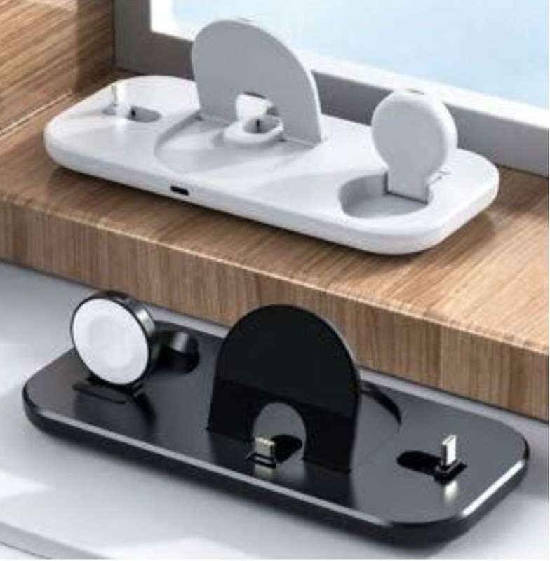 3-in-1 Wireless Build In Charging Dock Station - Black or White