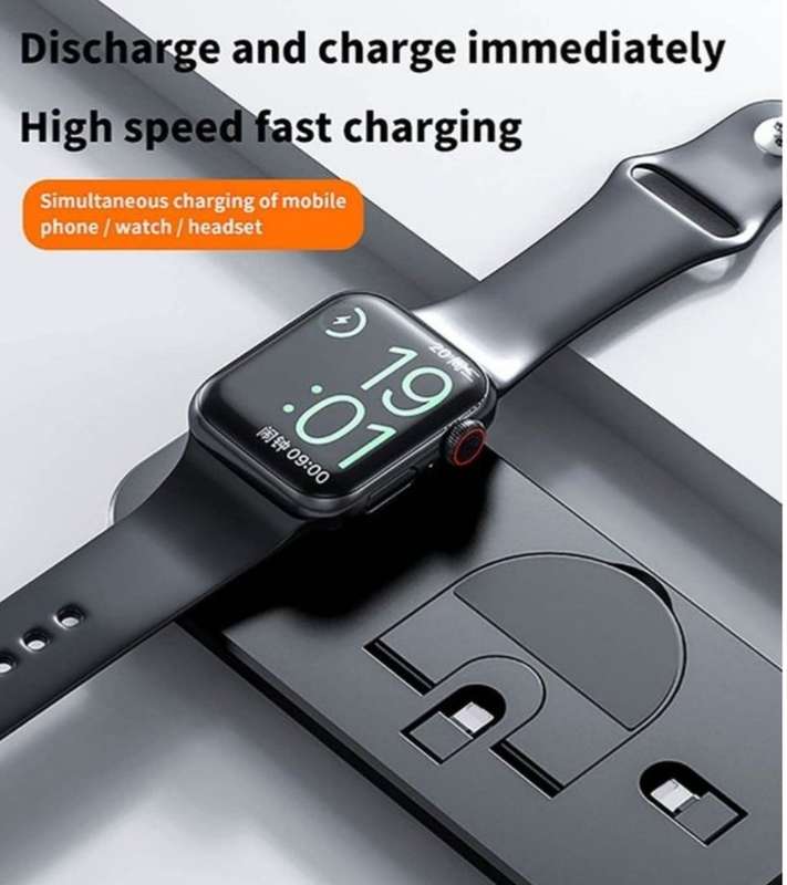 3-in-1 Wireless Build In Charging Dock Station - Black or White