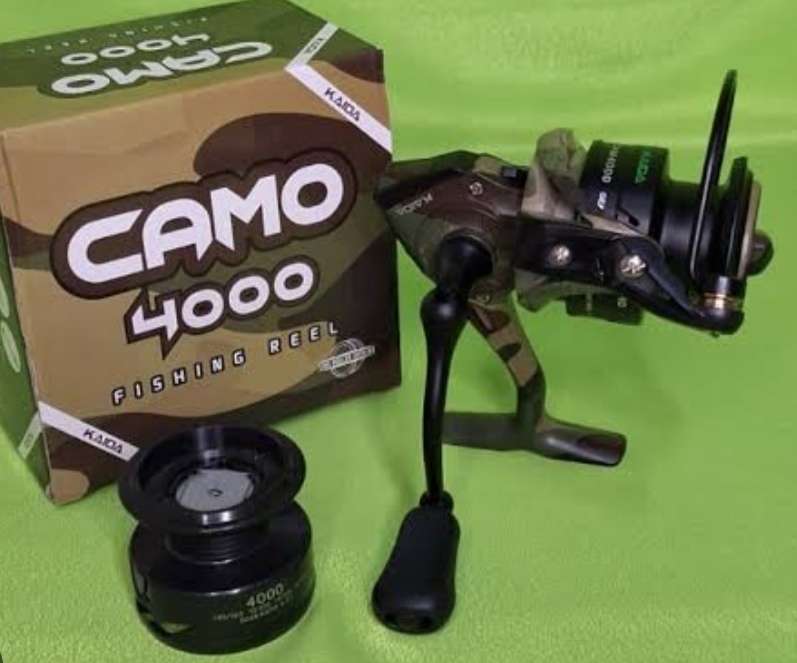 Kaida Camo 4000 Fishing Reel, with extra Spool, Gear Ratio 5.2.1, ball bearings 5+1