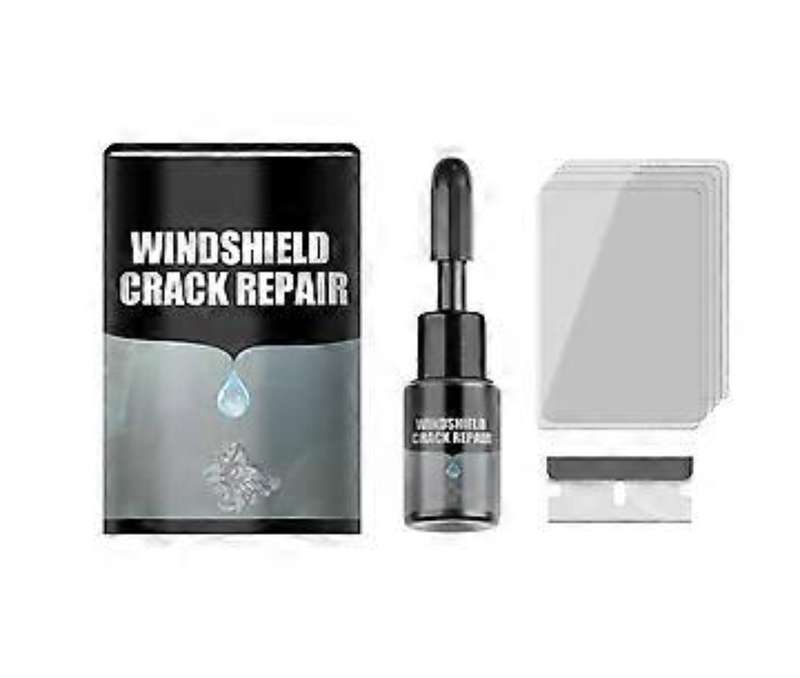 Windshield crack repair kit, UV resistant, easy to use, automotive cracked glass repair fluid set