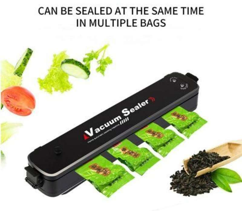 Electric food vacuum sealer, bag sealer packager, includes 10 bags