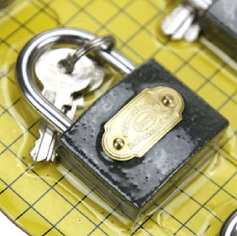 12 Pc Padlock Steel Iron Lock Set 32mm, 38mm, 50mm, 4 of Each, Automatic Closing, 3 Keys Each