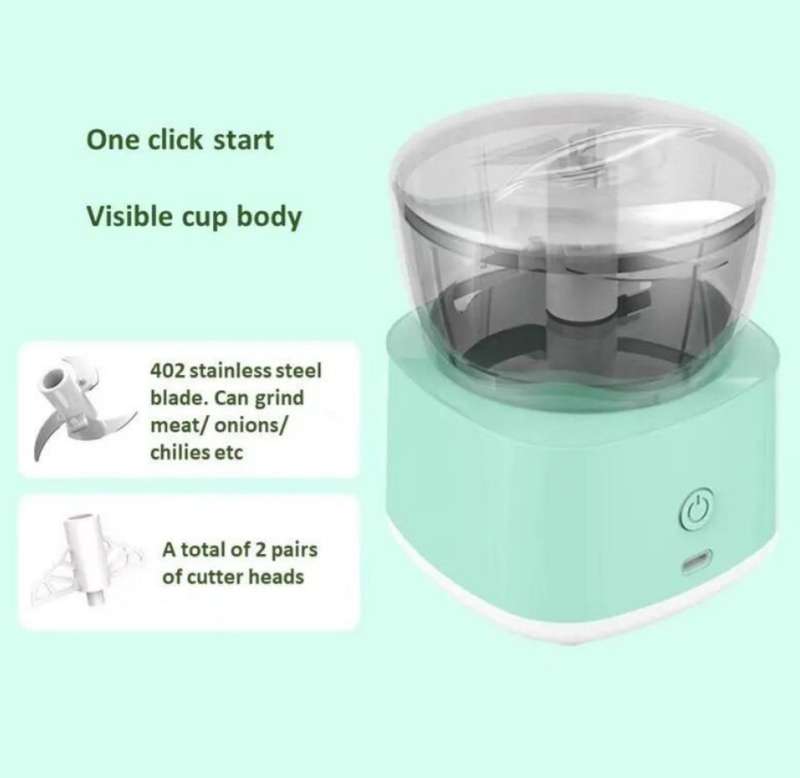 Compact USB-Powered Food Processor / Chopper, Whipper, Portable Multifunctional USB Garlic Chopper