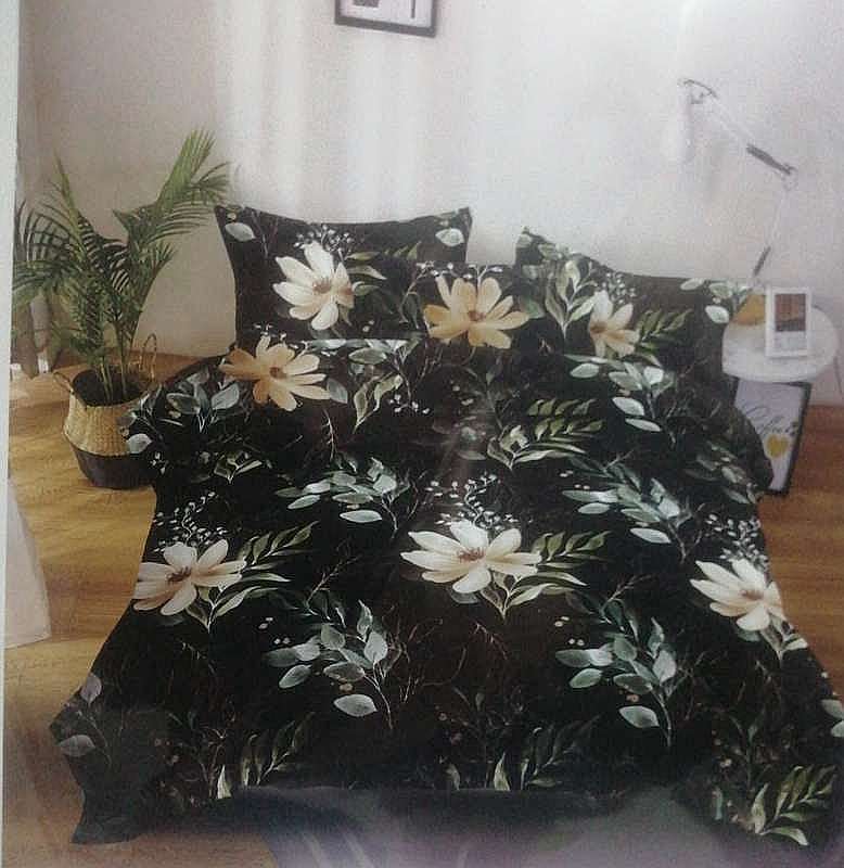 6pc Queen Set Duvet Cover, 2 standard + 2 continental pillow cases, 1x flat sheet