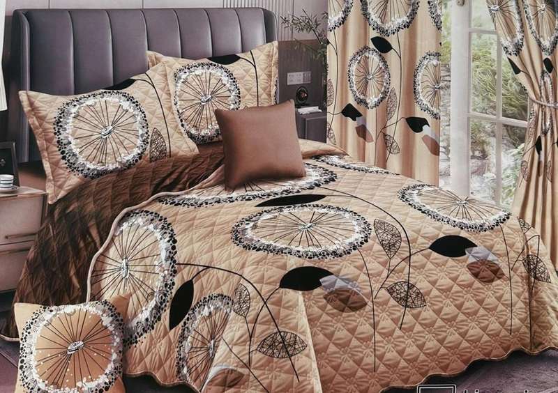 5pc Queen Set, 1 bedspread, 2 Standard + 2 Conti Pillowcases, also available in Double size