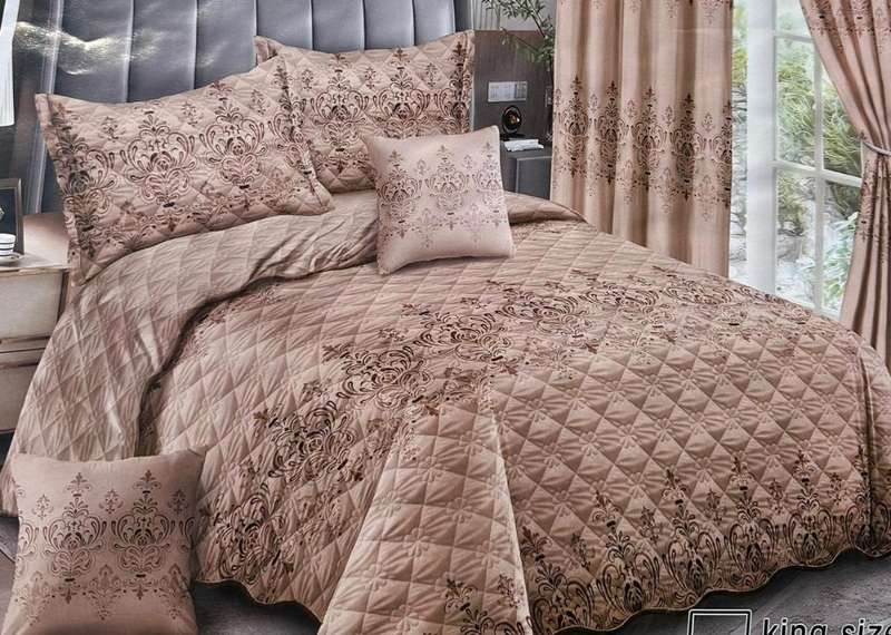 5pc Queen Set, 1 bedspread, 2 Standard + 2 Conti Pillowcases, also available in Double size