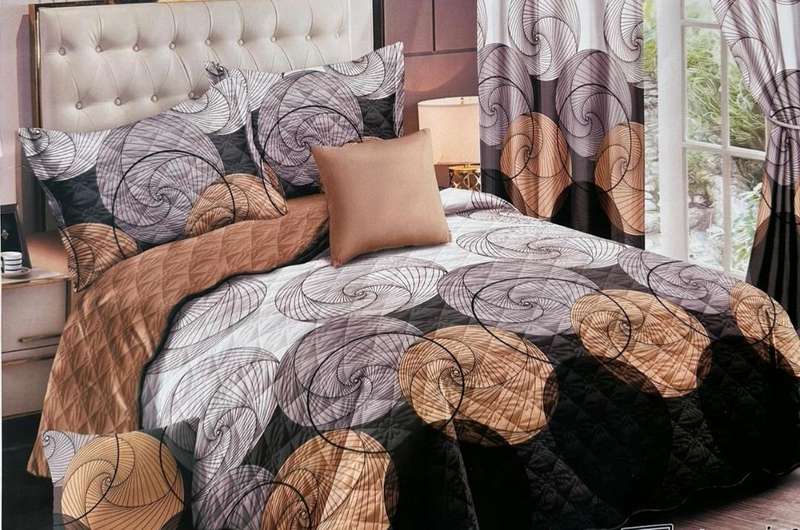 5pc Queen Set, 1 bedspread, 2 Standard + 2 Conti Pillowcases, also available in Double size