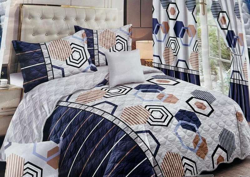 5pc Queen Set, 1 bedspread, 2 Standard + 2 Conti Pillowcases, also available in Double size