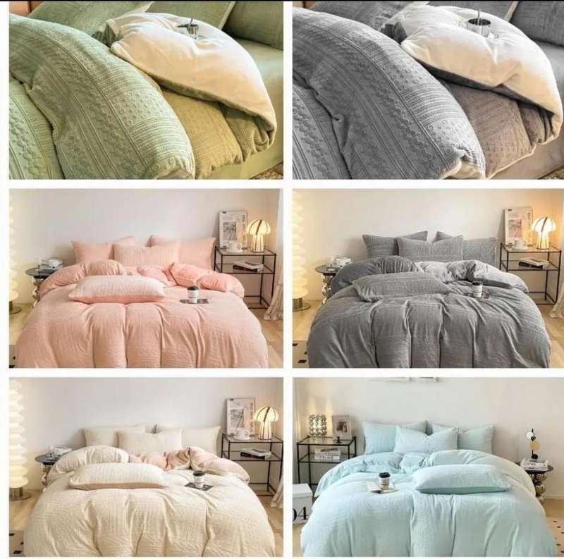 5Pc King Velvet Fleece Comforter Set, Queen available also on request