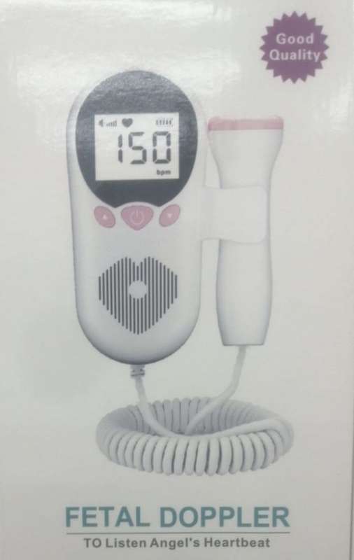 Ultrasonic Fetal Doppler, Detect Baby Heartbeat Rate, Soundproof, Digital Screen
