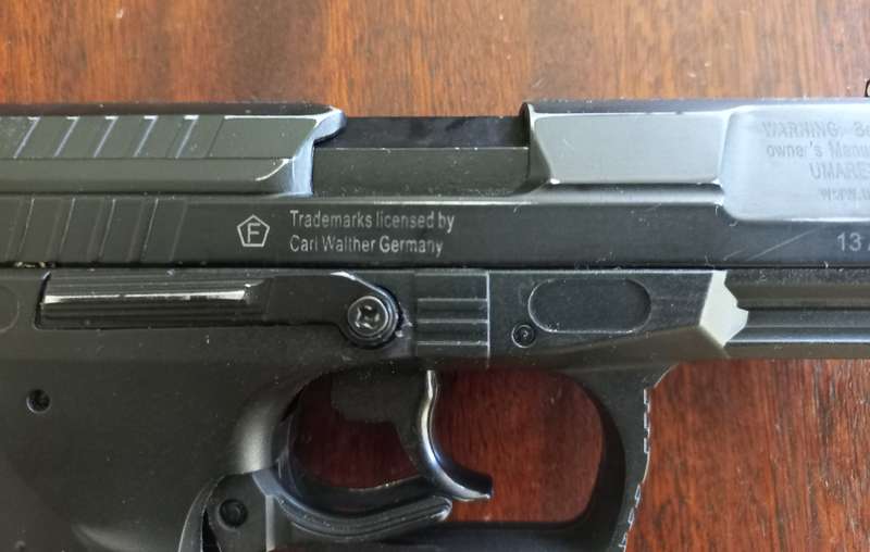 WATHER CAST STEEL GAS PISTOL P99 RAM - MADE IN GERMANY