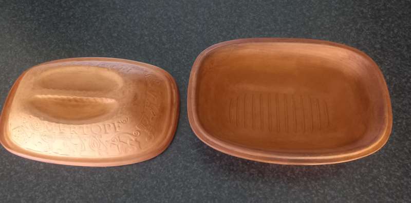 BAY KERAMIK ROASTINMG PAN - MADE IN WEST GERMANY
