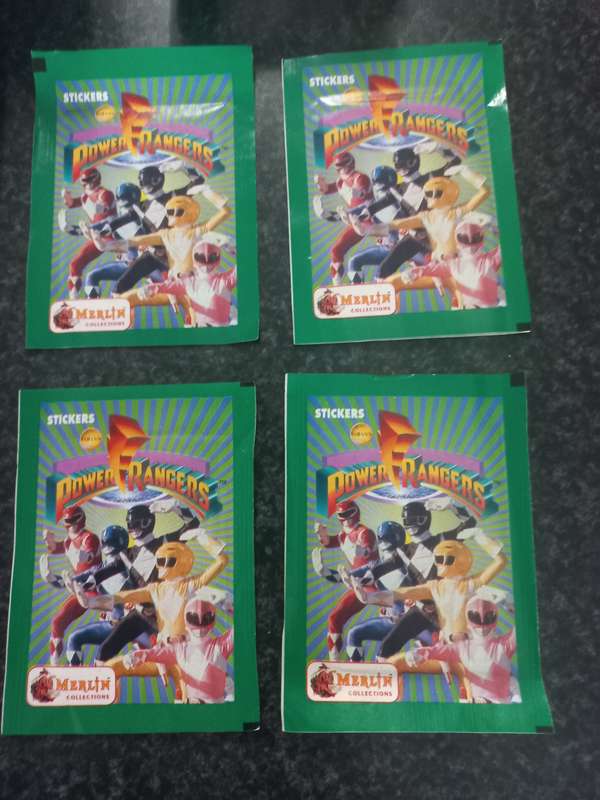 POWER RANGER STICKERS AND BOOK - 1994